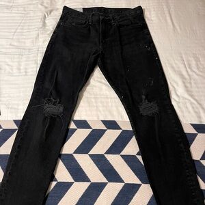 H&M Slim Tapered Black Jeans 32/32